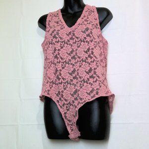 Floral Lace Short Sleeve Bodysuit